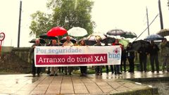 Concentraci�n para reclamar el arreglo del t�nel de Ram�n Puga.