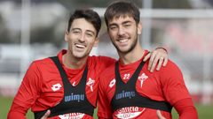 Delm�s y Losada sonrientes en una sesi�n en A G�ndara