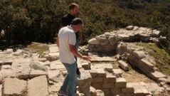 Concejales del BNG se acercaron a la zona para comprobar los da�os de los que alertaron los vecinos