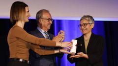 Mara Mayn, de la Universidade de Vigo, recibi el premio en salud humana por una terapia innovadora basada en ARN mensajero contra el cncer de mama triple negativo. Hemos logrado un avance esperanzador, dijo.