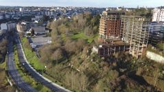 Las torres de O Gara��n presiden las Costas do Parque