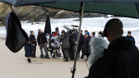 Lugo en el cine: la playa de San Romn, de O Vicedo, en la pelcula que rod Antonio Chavarras en el 2010, Dictado