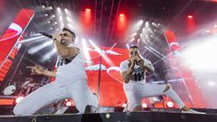 La orquesta Olympus, en imagen de archivo este verano en Carballo, actuar� el s�bado en Ink.