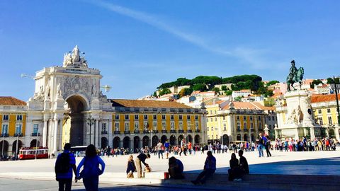 Plaza del Comercio de Lisboa, uno de los lugares m�s tur�sticos de la capital portuguesa
