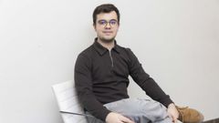 Xairo Campos, en la presentaci�n de la nueva coral en Coristanco