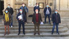 La Junta de Personal del Concello de Ourense da una rueda de prensa contra la pol�tica del alcalde de Ourense, Gonzalo P�rez J�come