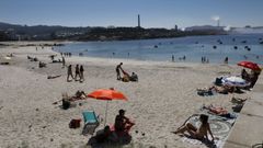 Playa de O Torno, en San Cibrao