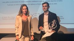 El gerente del Pabell�n de Os Remedios, Mario Gonz�lez, recogi� el premio en Arteixo.