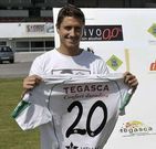 Bautista, en la presentaci�n como nuevo jugador del Lal�n. 