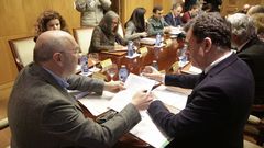 El delegado del Gobierno y el conselleiro de Cultura, en la Comisi�n de Seguridad Vial del Camino