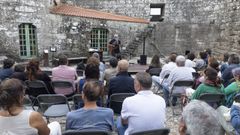 H�ctor Lera, durante el concierto que ofreci� en el castillo