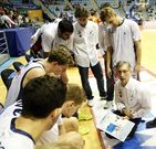 Moncho Fern�ndez, en el partido de presentaci�n ante el Oporto. 