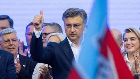 El primer ministro croata y candidato a las elecciones de este mi�rcoles, Andrej Plenkovic.