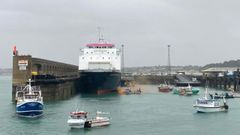 Pescadores franceses, en una protesta en Saint Elier (Jersey) contra la negativa brit�nica a reconocerle su derecho a pescar como antes del �brexit�