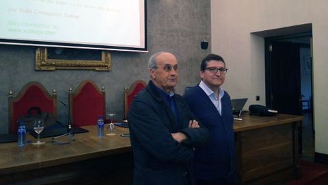Xulio Concepci�n xunto a Ram�n d'Andr�s.