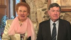 Milagros Manuela Coto, con su marido, Manuel Rolando Fern�ndez, fallecido hace un a�o, en una imagen tomada en el 2019