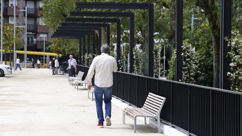 Aspecto renovado del Xard�n do Pos�o en Ourense.
