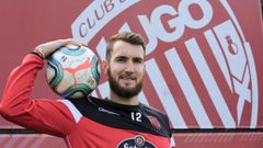 Peybernes en uno de sus primeros entrenamientos como jugador del CD LuGO