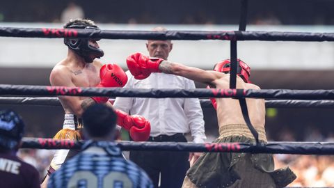 Durante el combate con Rivaldios