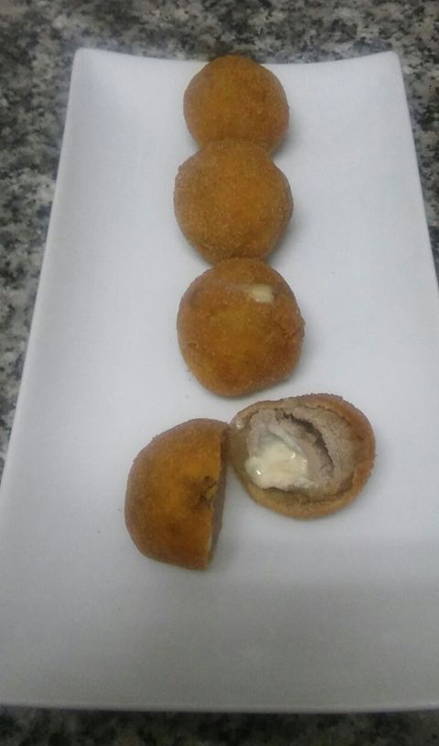 Croquetas de cachopo de la sidrer�a Canteli de Gij�n