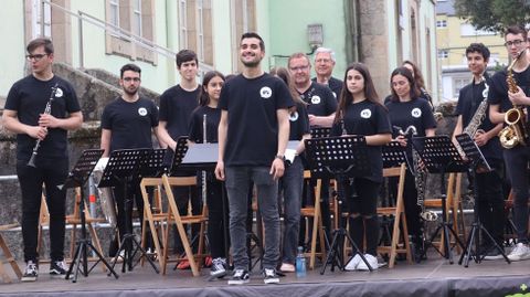 Os Clarisaxos actúan en el San Xoán de Sarria
