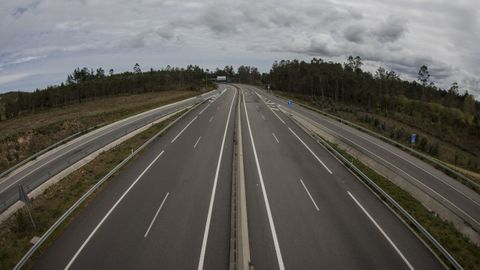 Imagen de la autova de la Costa da Morte.