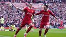 Darwin Nez.Darwin Nez celebra un gol anotado para el Liverpool