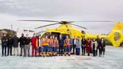 El helic�ptero del 061 con base en Barbad�s (Ourense) ya dispone de un hangar.