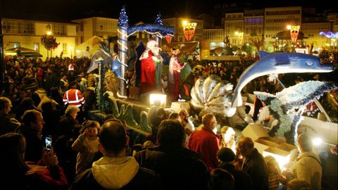 betanzos.Imagen de archivo de una cabalgata de los Reyes Magos en Betanzos