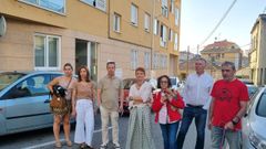 Grupo de vecinos del edificio de la calle Numancia que denuncian trapicheo y actos vandlicos