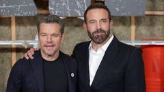 Matt Damon y Ben Affleck, en el estreno de �El bot�n�