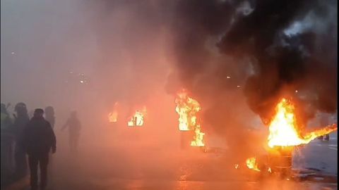 Ayer, primera jornada de huelga indefinida en Ence Navia