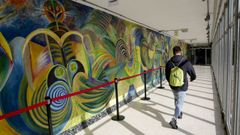 Murales en la Universidade Laboral.