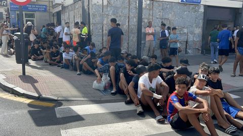 Inmigrantes menores de edad en Ceuta.