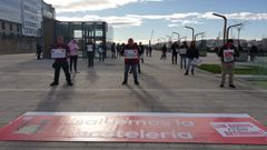 Protesta de los hosteleros en O Parrote