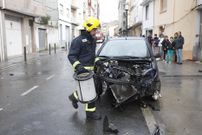 El autom�vil sufri� importantes destrozos