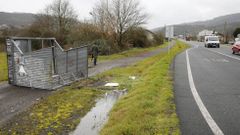 As� se las gasta el viento en Ourense