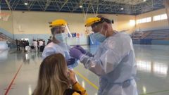 Pruebas de detecci�n del covid en el campus de Ourense de la Universidade de Vigo
