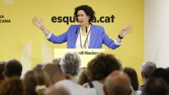 Marta Rovira, este domingo en consejo nacional de ERC, en Barcelona