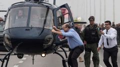  Wilson Witzel, gobernador del estado de R�o de Janeiro, celebra que un francotirador abatiera al secuestrador del autob�s