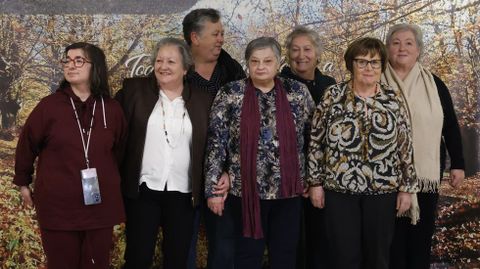 Siete personas representaron al colectivo en el homenaje a la mujer rural de San Xo�n de R�o.