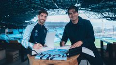 El Celta anunci este lunes una renovacin que Javi Rueda formaliz junto a Marco Garcs.