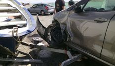 Accidente ocurrido ayer a mediod�a en la zona del muelle de Foz.