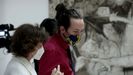 Los vicepresidentes del Gobierno, Carmen Calvo y Pablo Iglesias