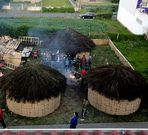 Las tres pallozas se alzaron con el primer premio.