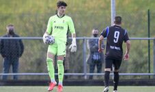 Diego Llamazares, durante el Roces - Real Oviedo de Divisi�n de Honor