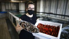 Chus Rivas, de Palacio de Cristal y Cet�rea Burela en una imagen de este a�o