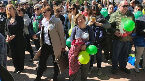 Marisa Ponga y Pilar Varela en el mitin Social de Plena Inclusi�n Asturias