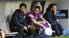 Ian Mackay, tras ser sustituido el domingo ante el Sporting B