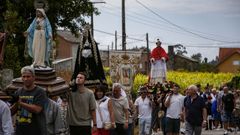 Los santos ya est�n en la capilla de San Ram�n de Bealo a la espera del gran d�a